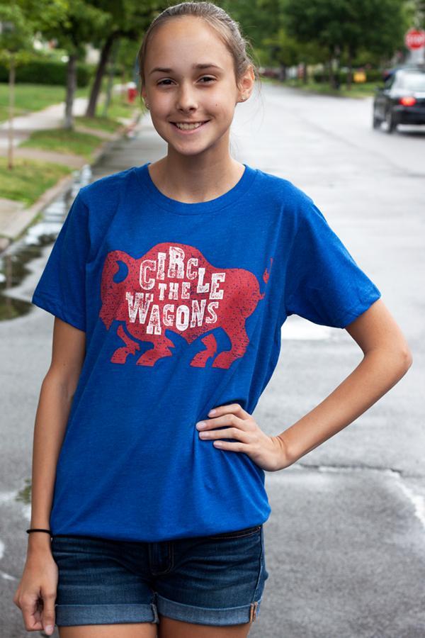 Youth T-Shirt, Heather Royal