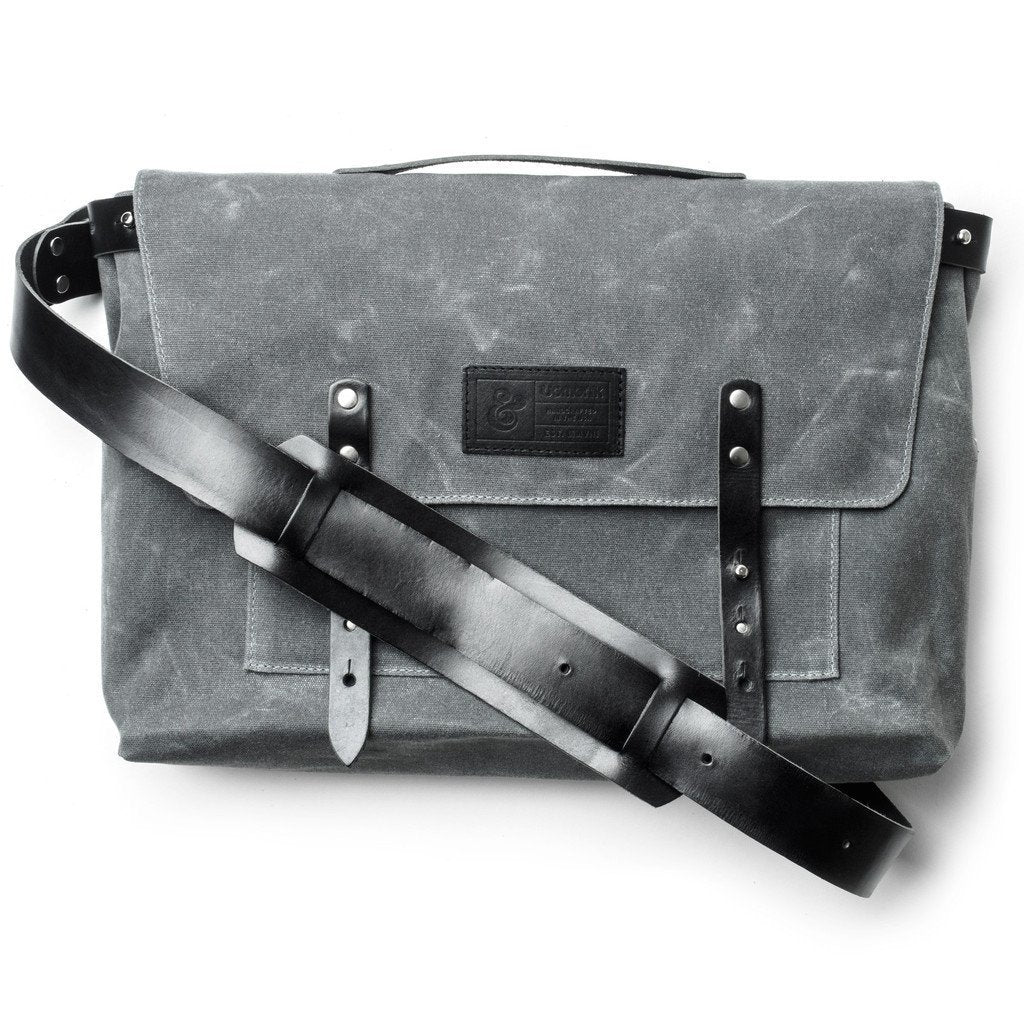 Canvas Messenger Bag Charcoal