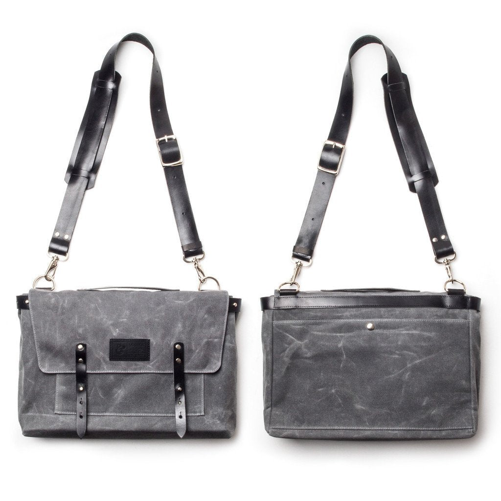 Waxed Canvas Messenger Bag 14